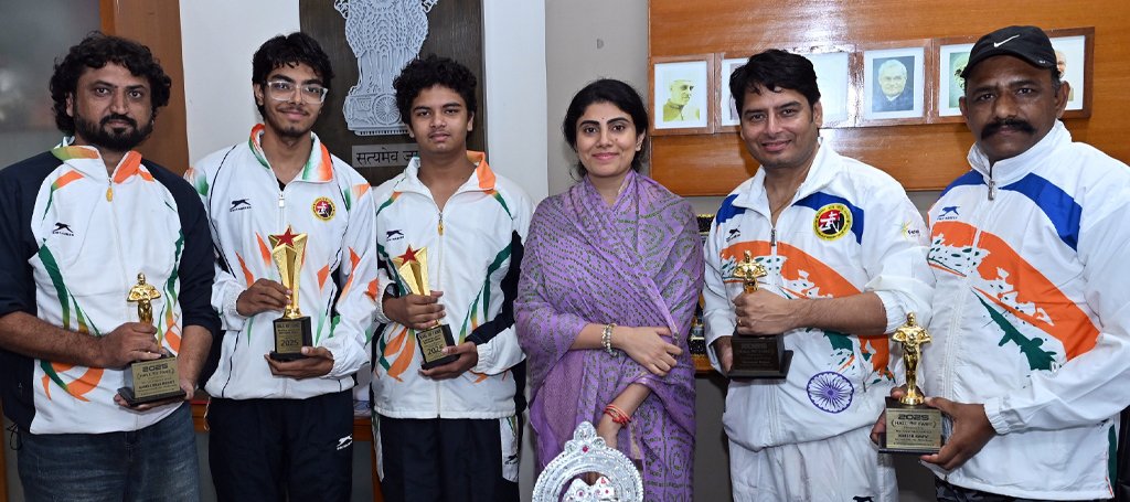 kickboxing training session gym coaches India young athletes sparring